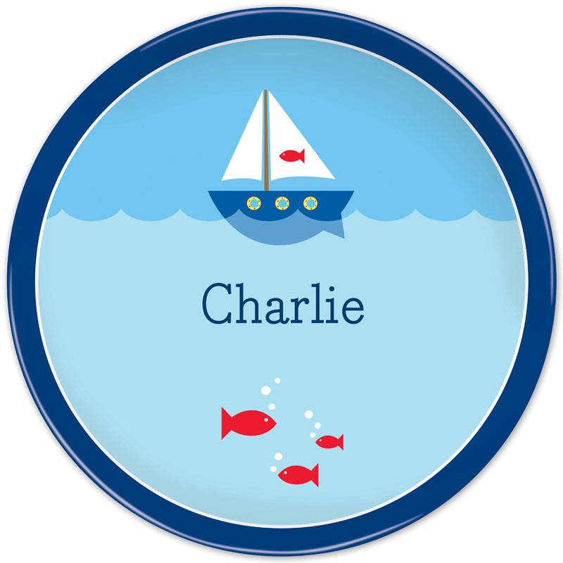 boatman geller sailboat plate
