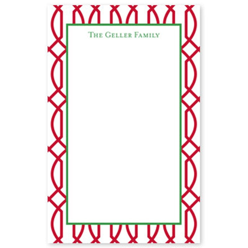 boatman geller trellis reverse cherry notepad