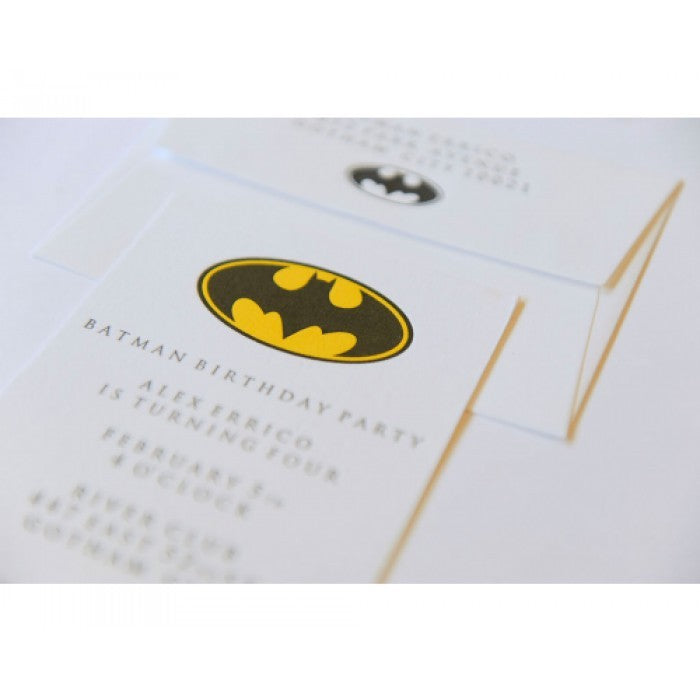 kid's parties invitations - batman party
