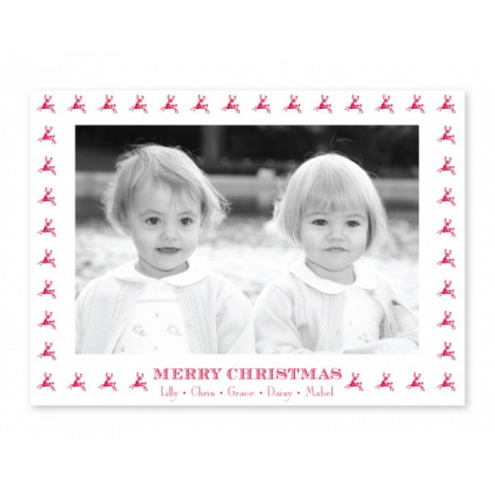 dancing deer holiday cards