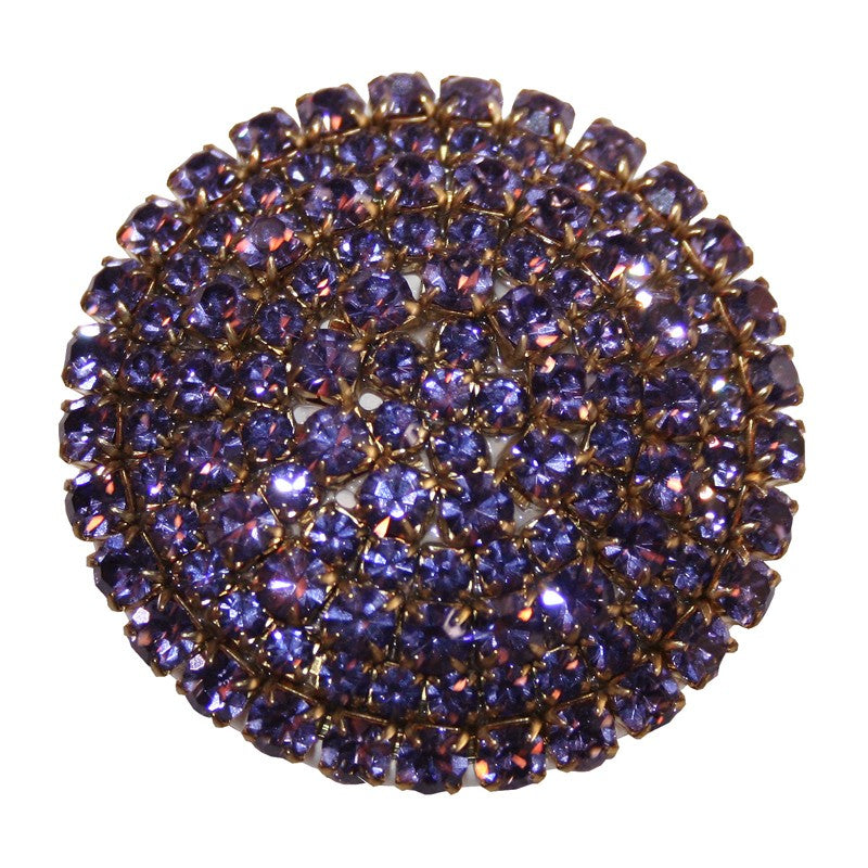 brilliant lavender crystal drawer knob