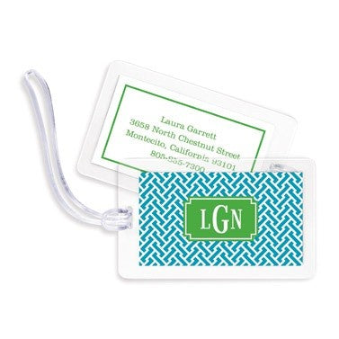 boatman geller stella turquoise bag tags