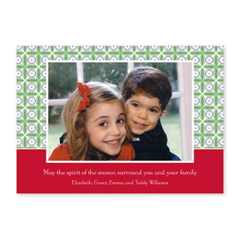 boatman geller tile red and green photocard