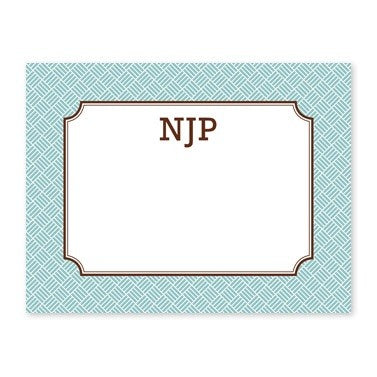 boatman geller basketweave slate calling card