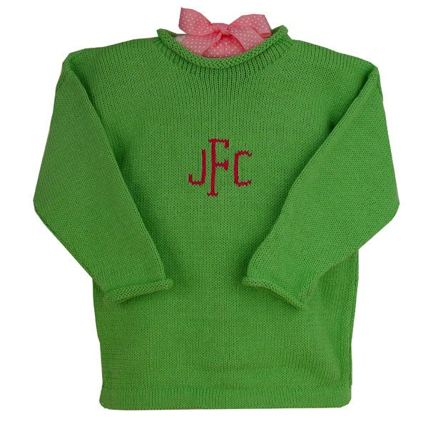 monogrammed baby sweater