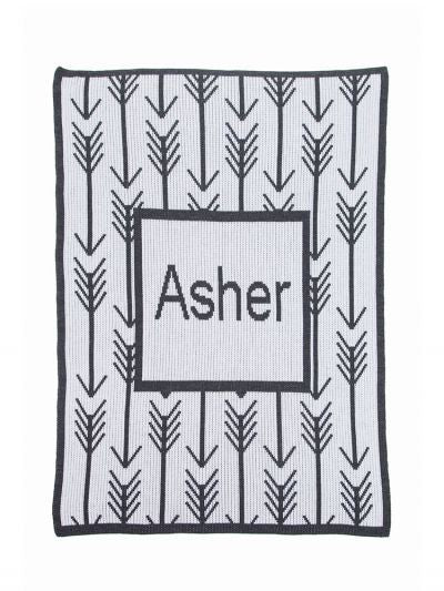 personalized arrows & arrows blanket