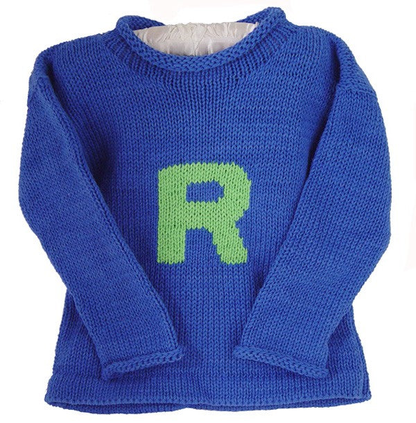 personalized letter sweater