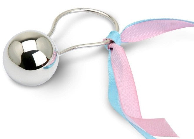 ball sterling silver baby rattle
