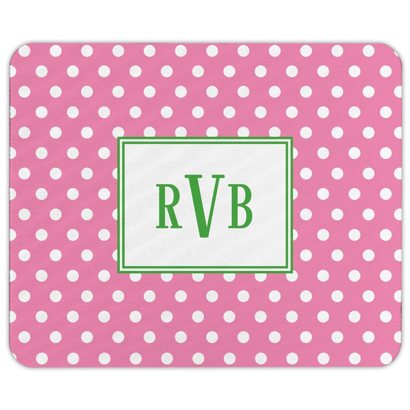 boatman geller polka dot bubblegum mouse pad