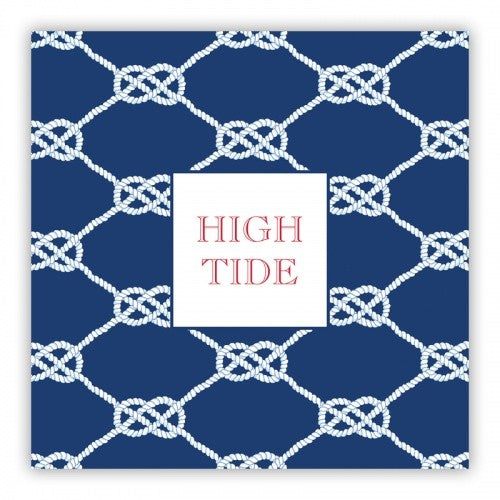 Nautical Knot Navy Square Lucite Tray Insert