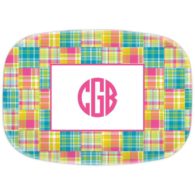 boatman geller madras patch bright platter