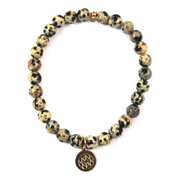 Customize Your Charm - Dalmation Jasper Classic Charm Bracelet
