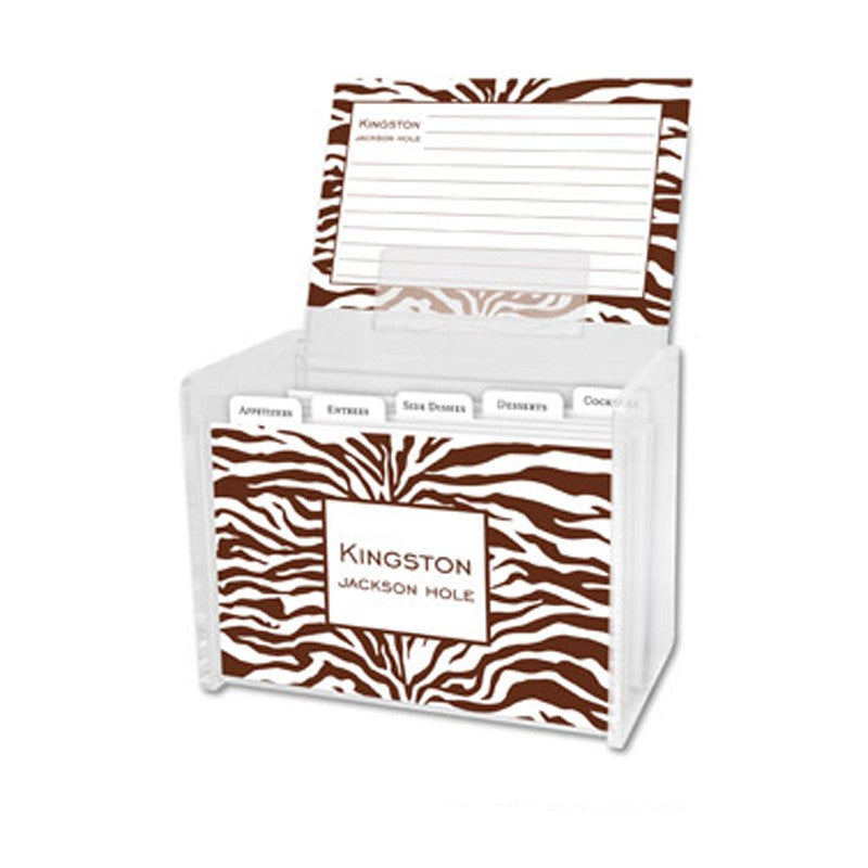 boatman geller zebra chocolate recipe box