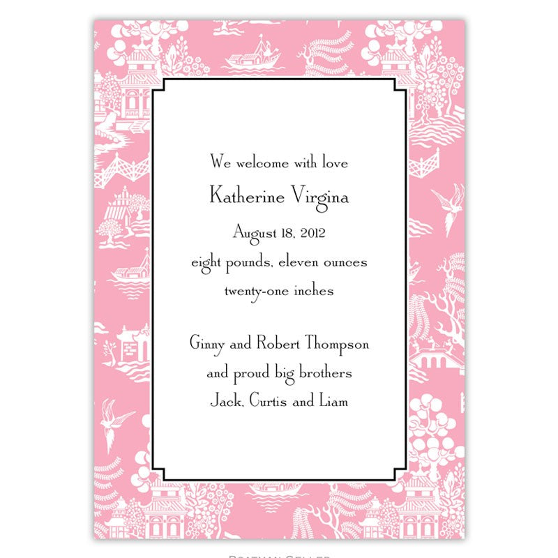 boatman geller chinoiserie pink large flat