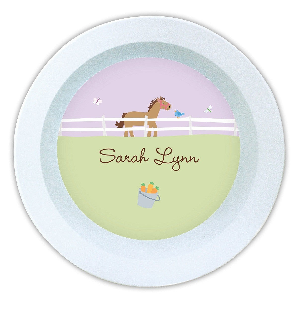 boatman geller horse melamine bowl