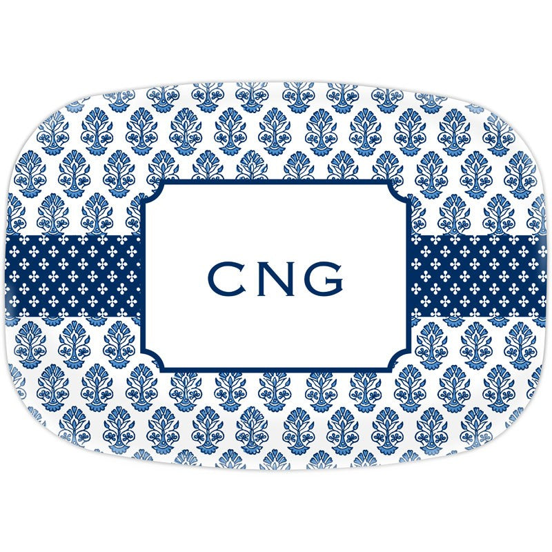 boatman geller beti navy platter