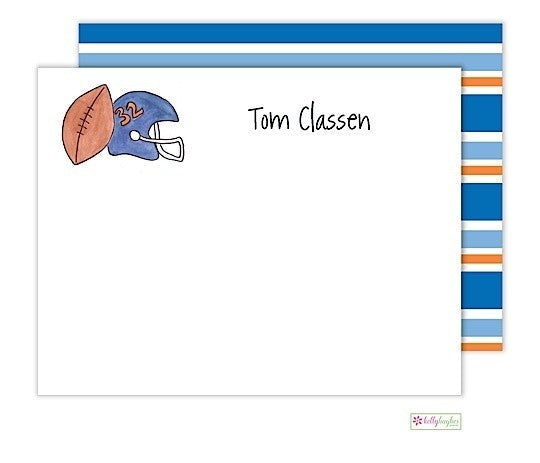 personalized - football fanatic flat notes