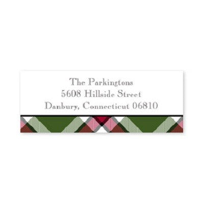 boatman geller ashley plaid moss address labels