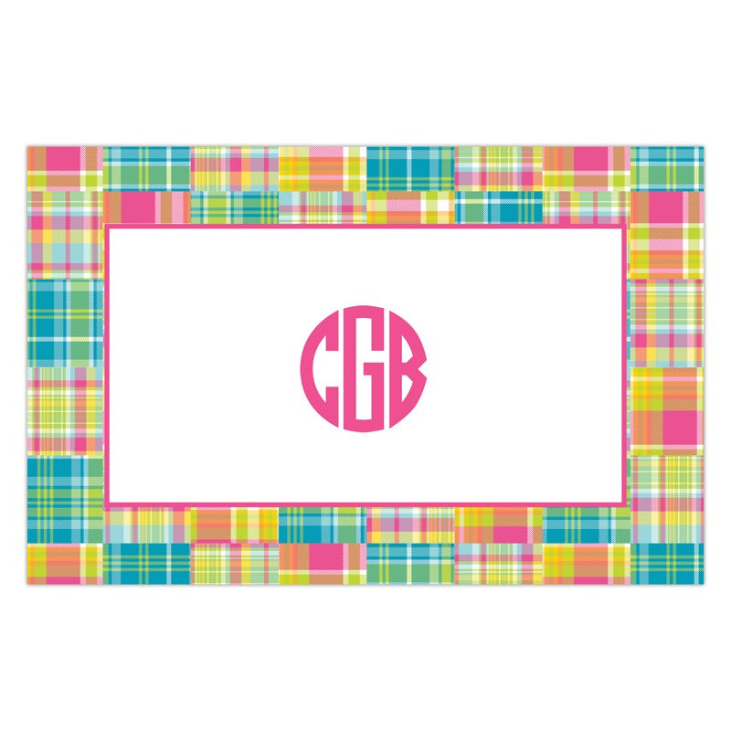 boatman geller madras patch bright placemat