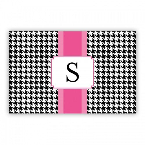 Alex Houndstooth Black Large Lucite Tray Insert