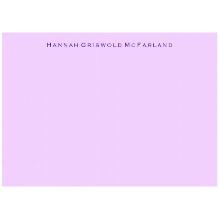 hannah social stationery