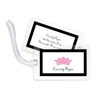 boatman geller princess crown bag tags