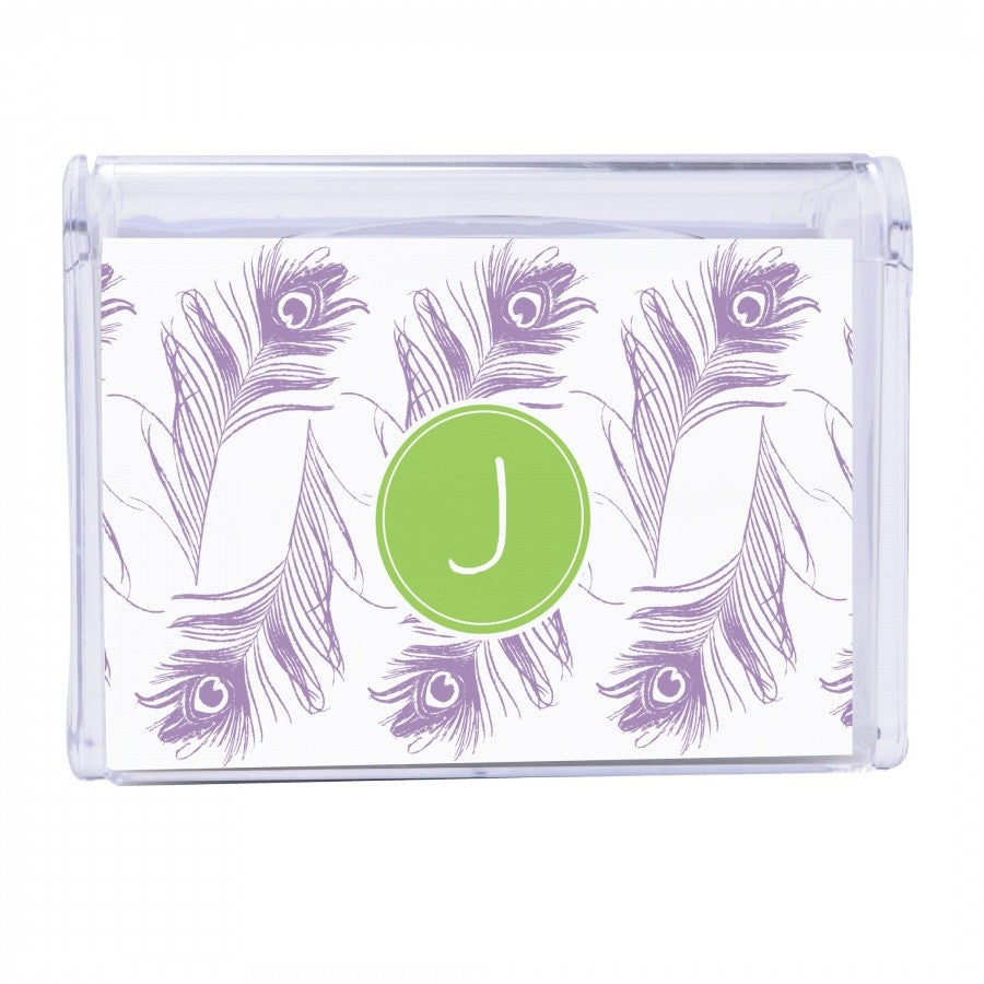 Peacock Feather Note Box