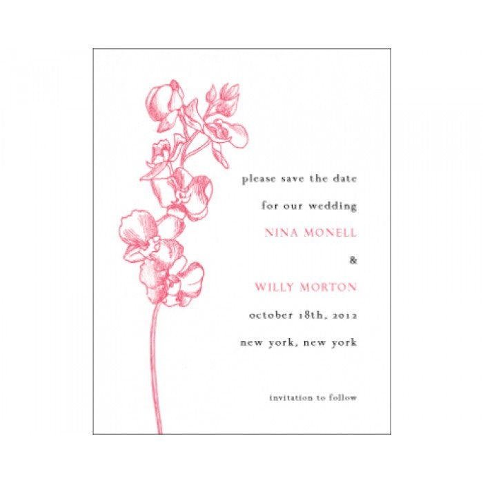 nina & willy save the date card