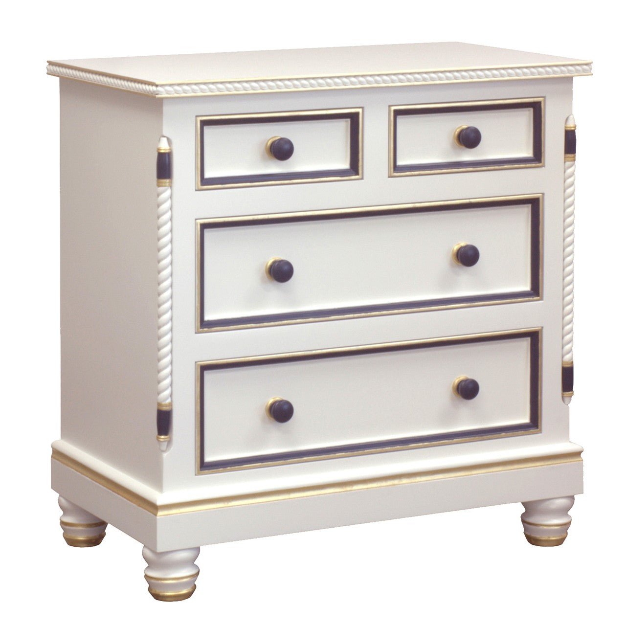 evan chest (antico white avy/gold gilding)