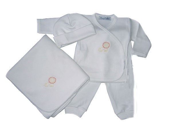 lion layette 3 piece set