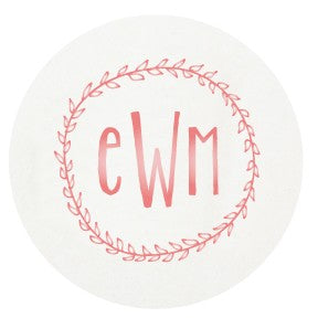 personalized foil stamped coasters m103 by haute papier