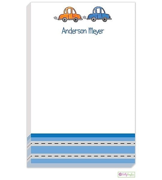 personalized - vroom vroom notepad