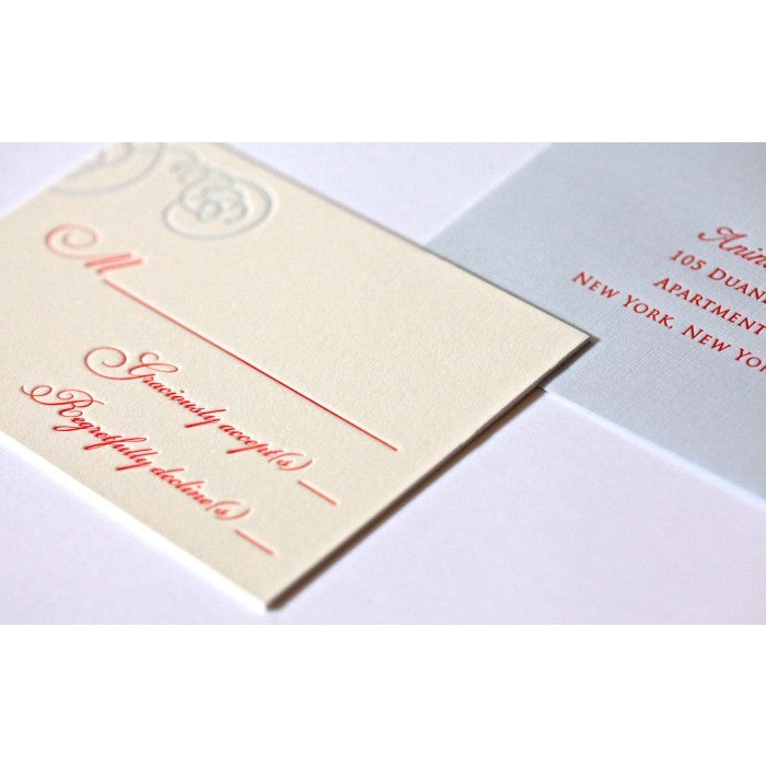 kim & greg response card