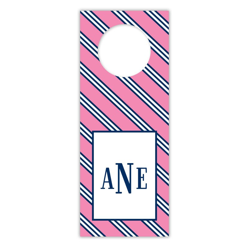 boatman geller repp tie pink & navy wine tags