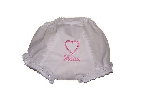 personalized valentines girl's bloomers