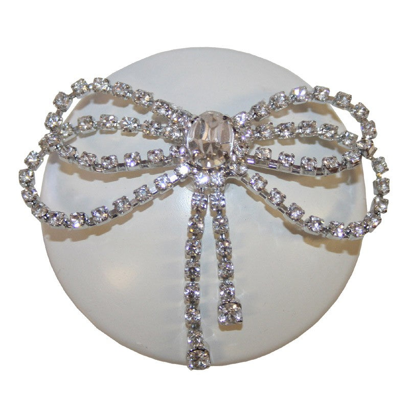 brilliant bow crystal drawer knob