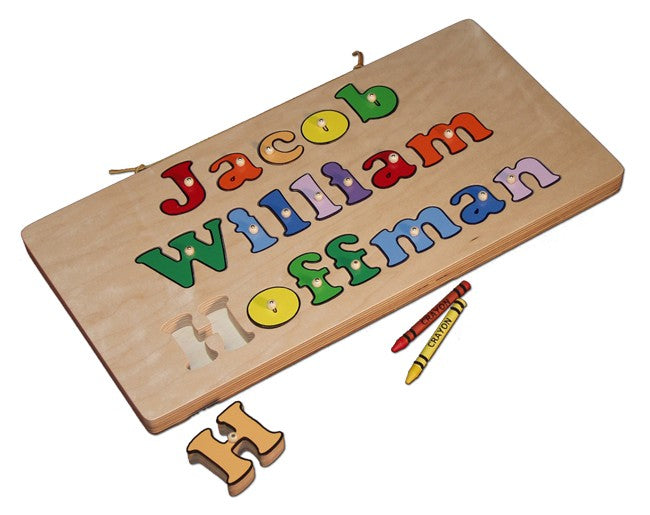 personalized three line name puzzle