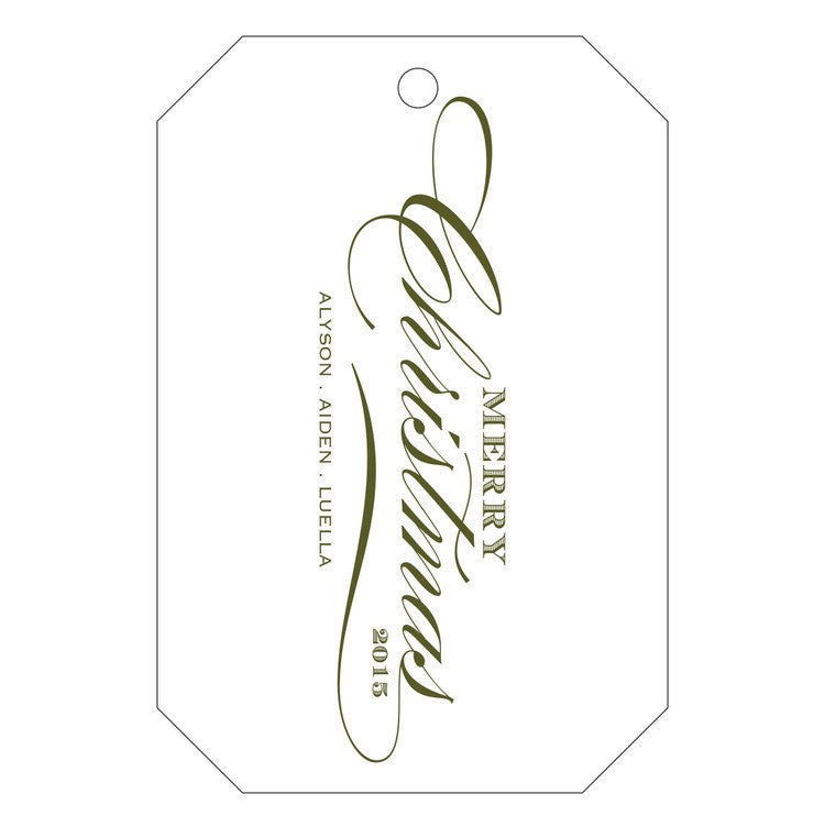 haute papier letterpress gift tag t70