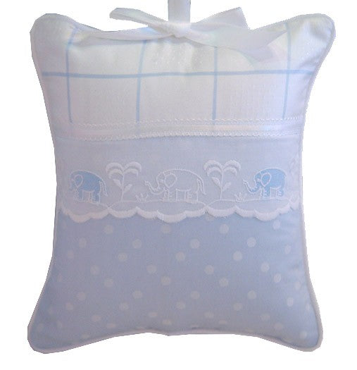 embroidered elephants crib bedding by blauen
