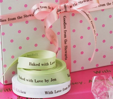 personalized 5/8" satin ribbon - 36 colors