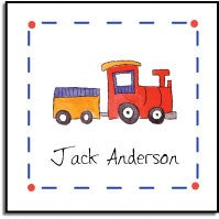 personalized stickers choo choo