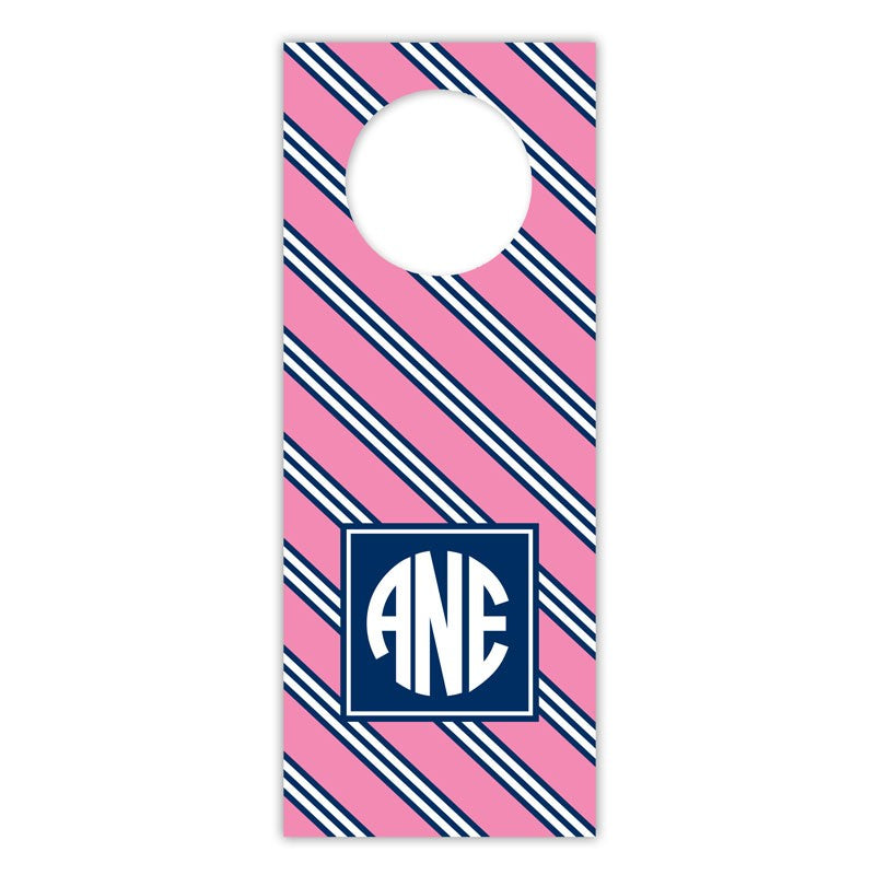 boatman geller repp tie pink & navy wine tags
