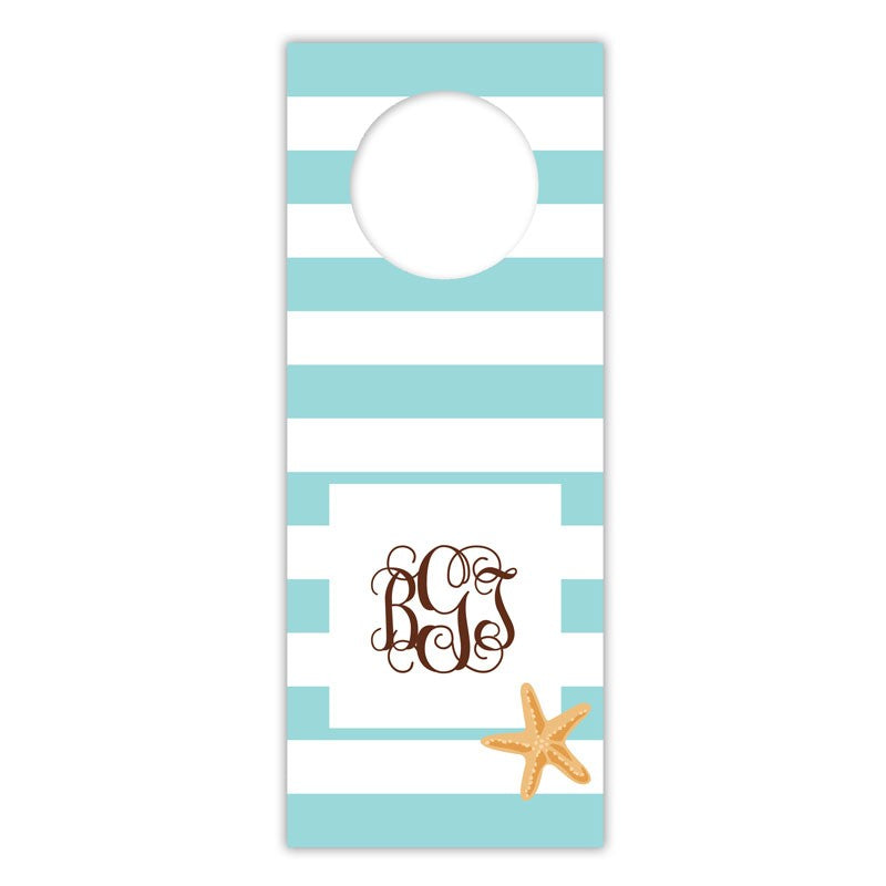 boatman geller stripe starfish wine tags