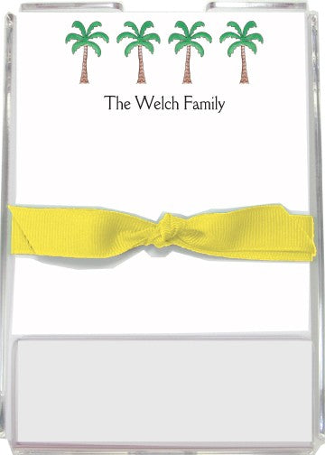 personalized memo sets palm paradise