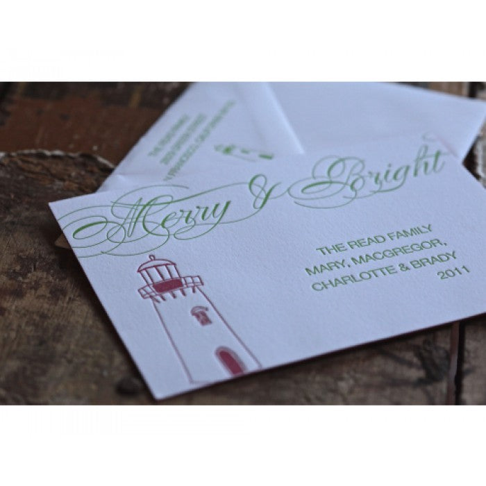 merry & bright holiday card