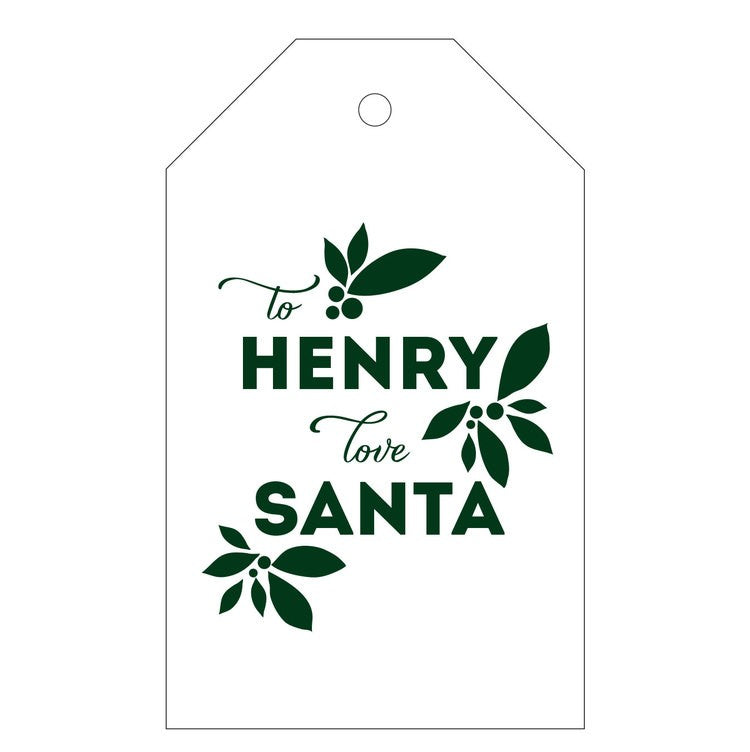 haute papier letterpress gift tag t37