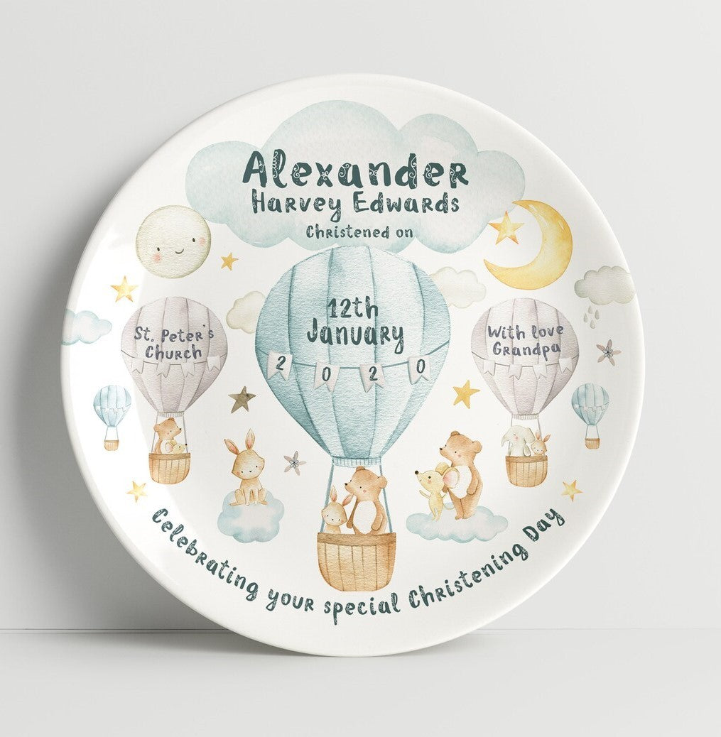 personalized baby boy plate