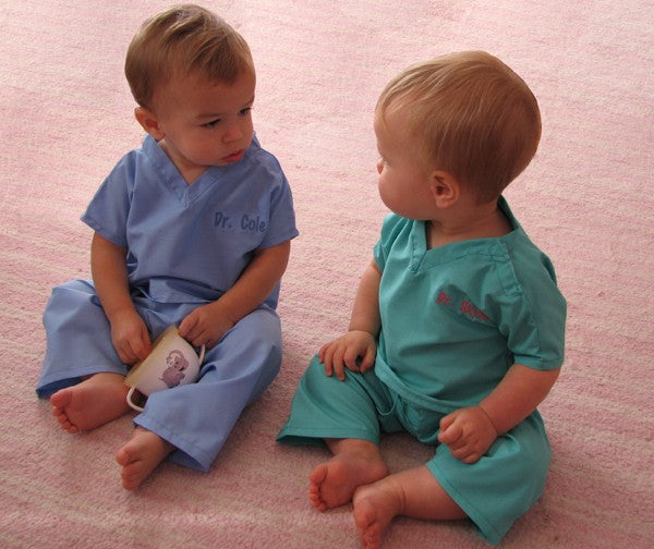 personalized baby scrubs