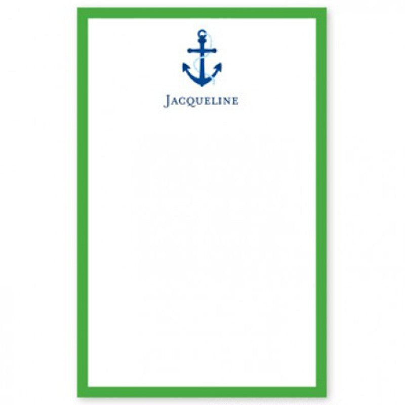 boatman geller icon anchor with border notepad
