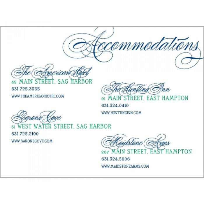 lily & dillon accommodations card